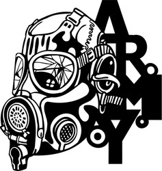 Military Skull Symbol Vector Image