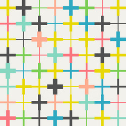 Seamless crosses pattern vector