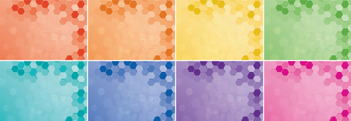 background design with hexagon patterns vector image