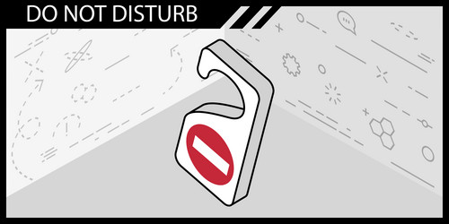do not disturb isometric design icon web 3d vector image