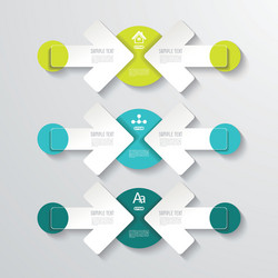 pointer arrows graphic or website layout vector image