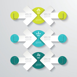 Pointer arrows graphic or website layout vector