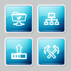 set line ftp operation successful computer vector image