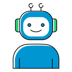 ai-powered automation and robotics icon design vector image