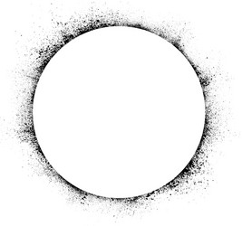 Black ink splash or drop Royalty Free Vector Image