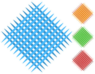 grid mesh patch elements in 4 color vector image