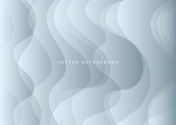 Abstract background silver curved layers vector