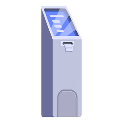 payment terminal printing check for client using vector image