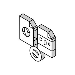convert web site page to pdf file isometric icon vector image