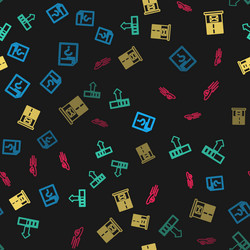 set line unknown document loading mail server vector image