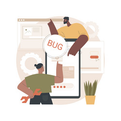 software testing abstract concept vector image