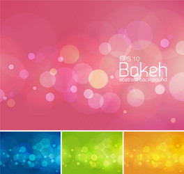 Bokeh and blur abstract background vector