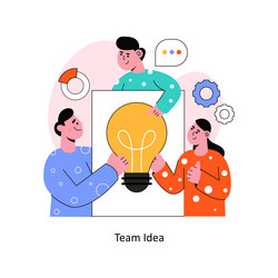 Group discussion flat style design Royalty Free Vector Image