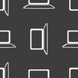 notebook web icon flat design seamless gray vector image