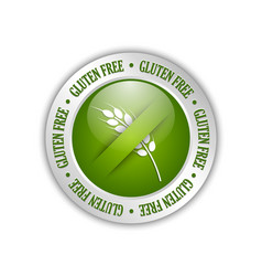 Gluten free badge vector