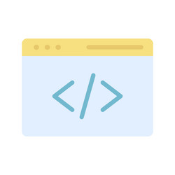 programming icon image suitable for mobile vector image