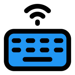 wireless keyboard an input device vector image