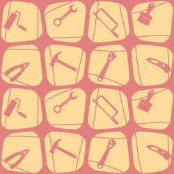 seamless abstract background with handling tools vector image