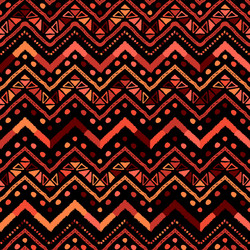 Abstract colorful coral zigzag line pattern vector