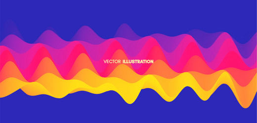 abstract wavy background dynamic effect vector image