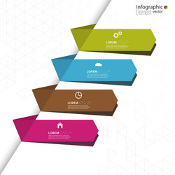 comparative chart with templates for presentation vector image