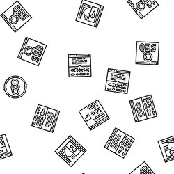 seo optimize community seamless pattern vector image