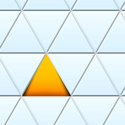 abstract pattern with cut paper triangles vector image