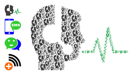 operator speech signal recursion mosaic self vector image