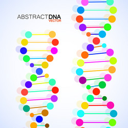 Abstract spiral of dna stylish molecule vector