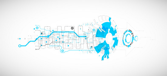 abstract technology concept high computer color vector image