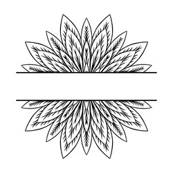 circular pattern element in the form of a mandala vector image