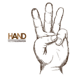 hands signals vector