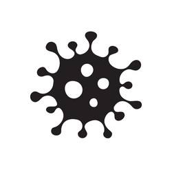 Coronavirus bacteria cell icon Royalty Free Vector Image