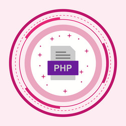 php file document icon vector image