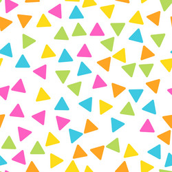 seamless abstract geometric pattern of triangles vector image