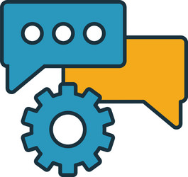 technical support icon simple element from web vector image