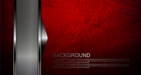 Textured with a gradient red abstract shapes vector