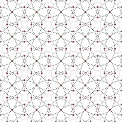 dotted seamless pattern with circles and nodes vector image
