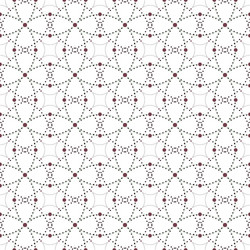 dotted seamless pattern with circles and nodes vector