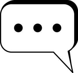 instant messaging conversation bubbles icon image vector image