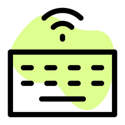 bluetooth keyboard convenient for typing vector image