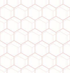 seamless abstract pattern with hexagonal vector image