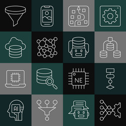 set line neural network algorithm server data vector image