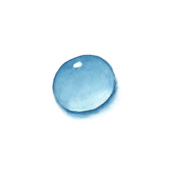 Watercolor Water Drop Vector Image
