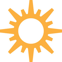 Sun icon Royalty Free Vector Image - VectorStock