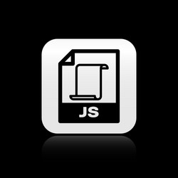 black js file document download button icon vector image