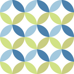 Overlapping Circles Pattern vector image