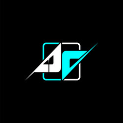 initial letter m c is modern with a simple design vector image