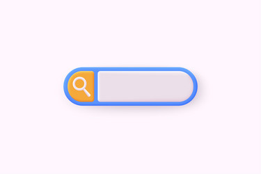 search bar design element for ui 3d vector image