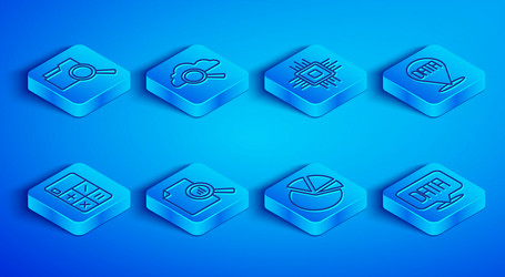 set line search with folder cloud computing vector image
